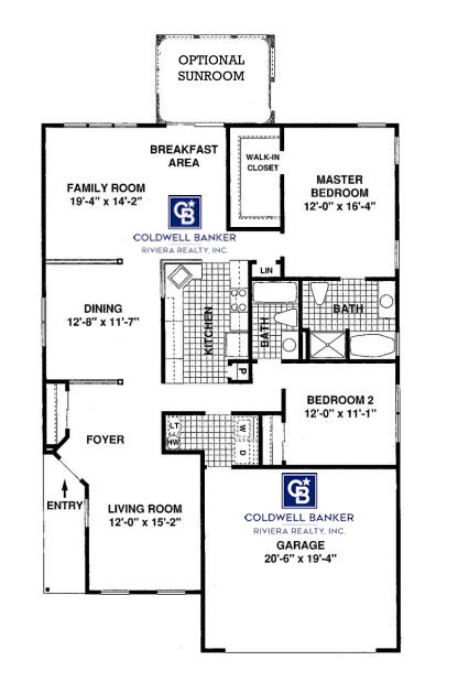 Hatteras Model Home Floor Plan Heritage Bay