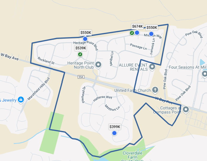 Heritage Point barnegat 55+ Site Map