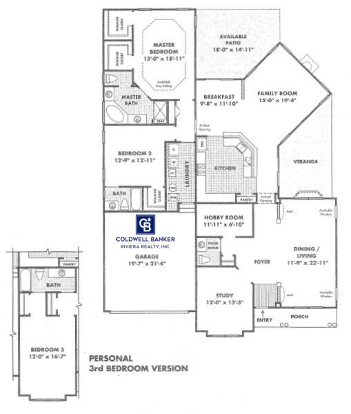 Floor Plan Chatham model home heritage point