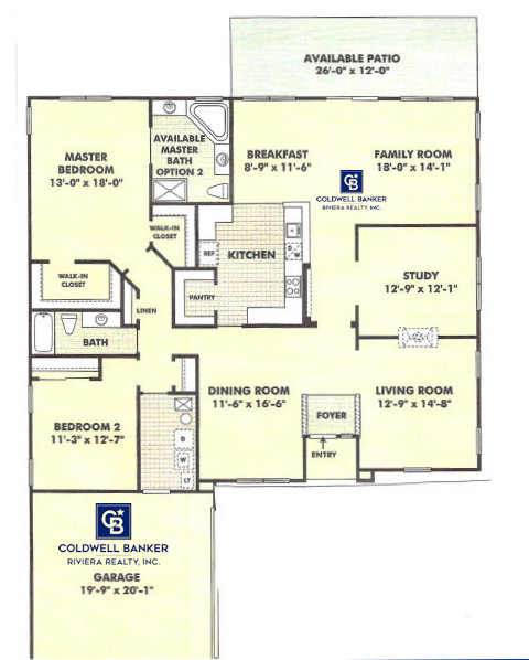 Floor Plan Hatteras Model Home Heritage Point