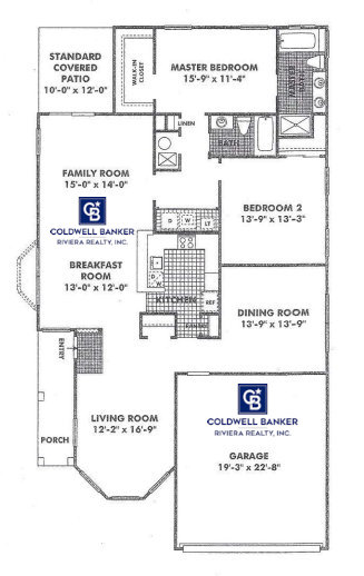 Floor Plan for Nantucket Model Home