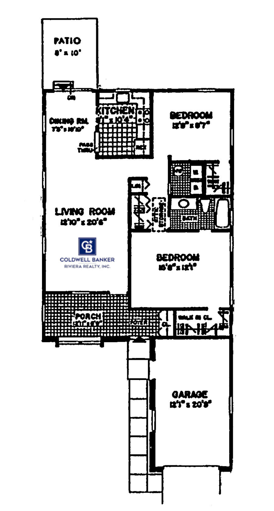 Cambridge Model Floor Plan in Crestwood Village