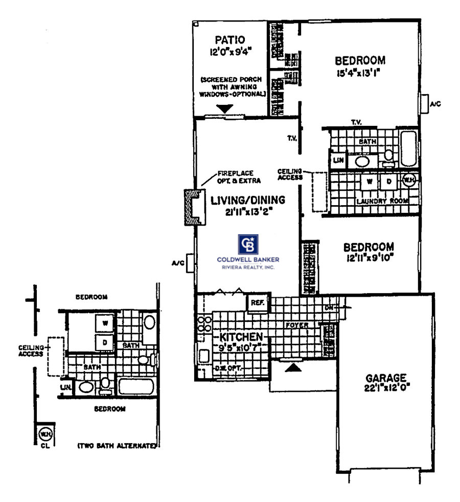 Cortland Model Floor Plan Crestwood Village