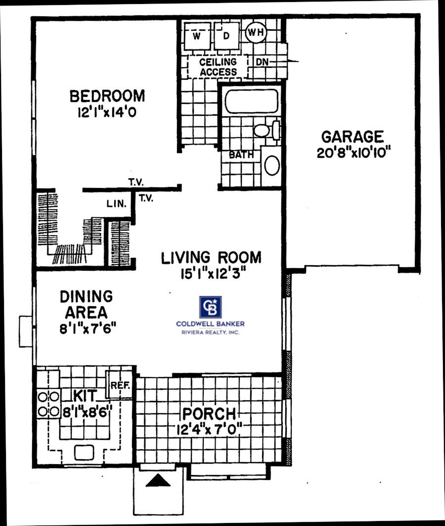 Dunbar & Devon Model floor plan crestwood village
