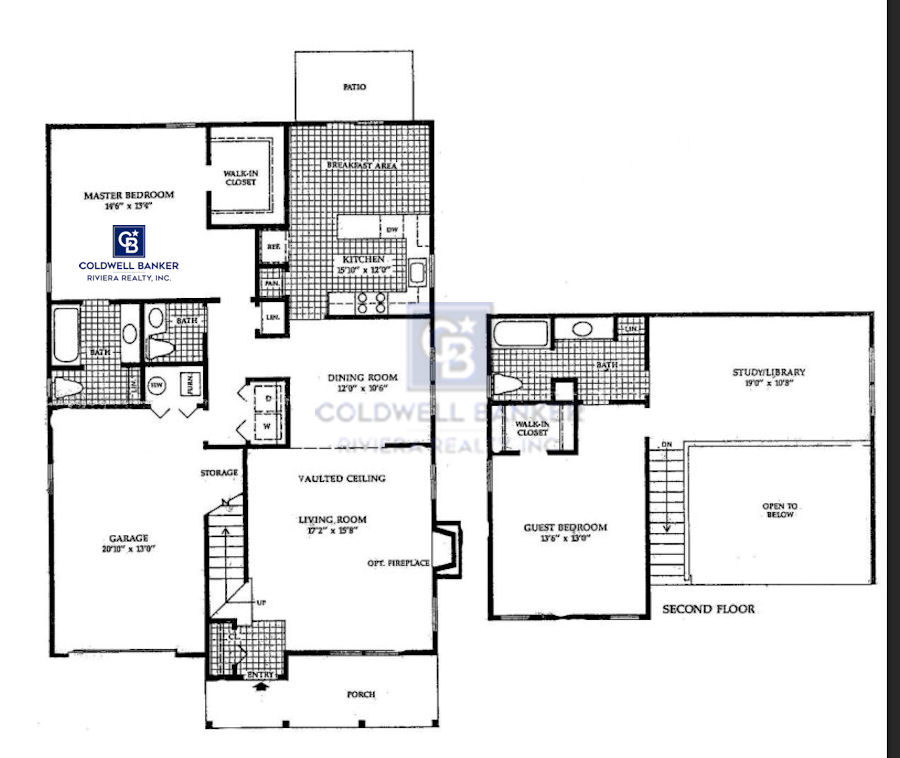 Edgewater Model home floor plan pheasant run at barnegat, new jersey