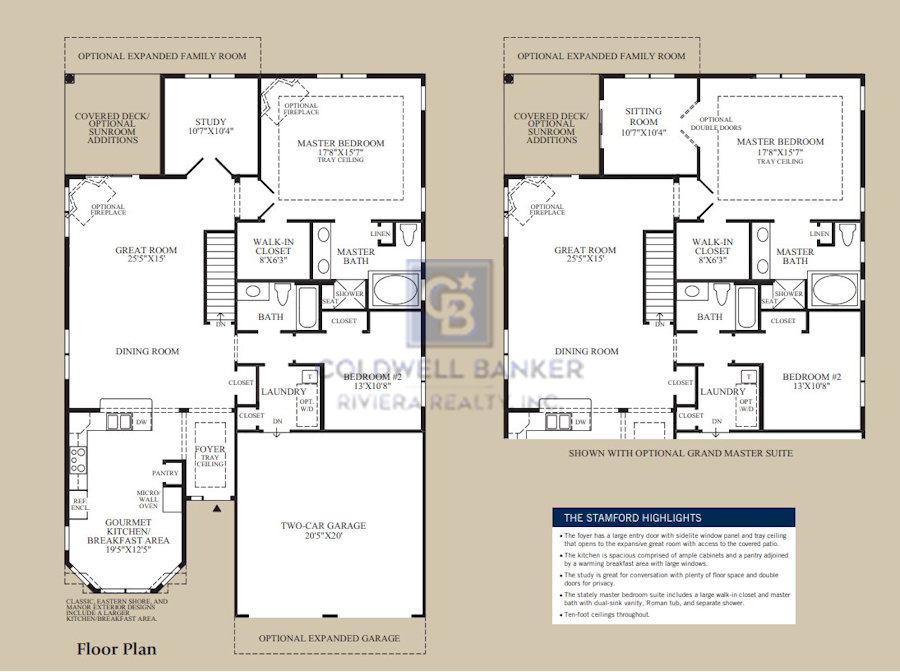 Stamford Model Home Floor Plan Sea Breeze