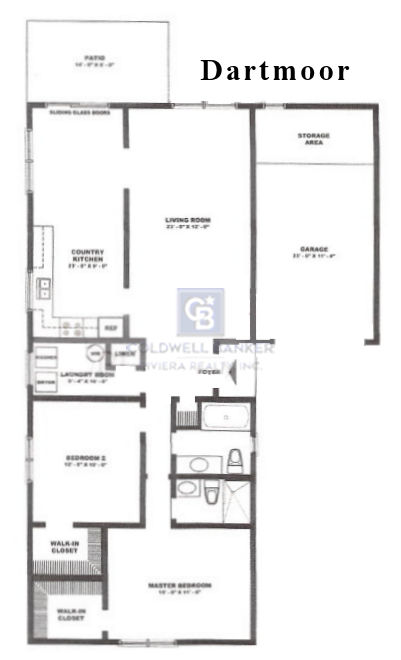 Floor Plan Dartmoor Model in Greenbriar II