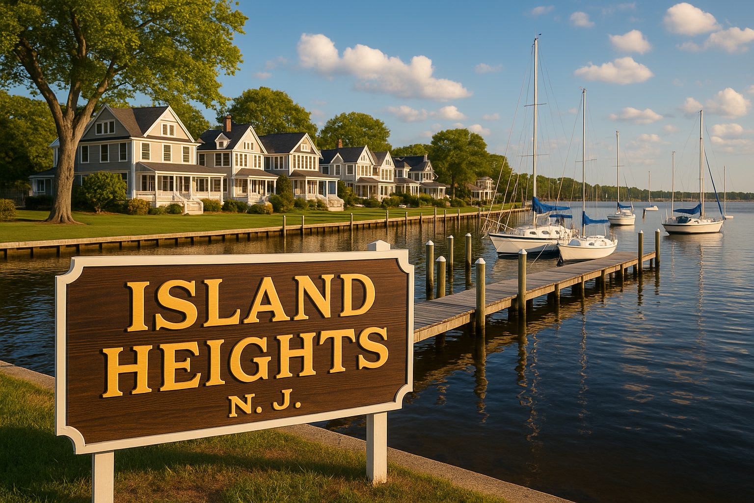Island Heights Sign