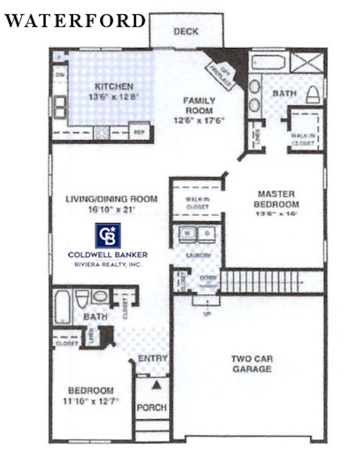 Waterford Floor Plan in Wedwood Place