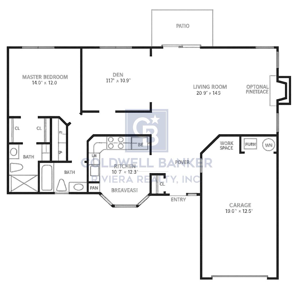 Cambridge Model Floor Plan - Pheasant Run