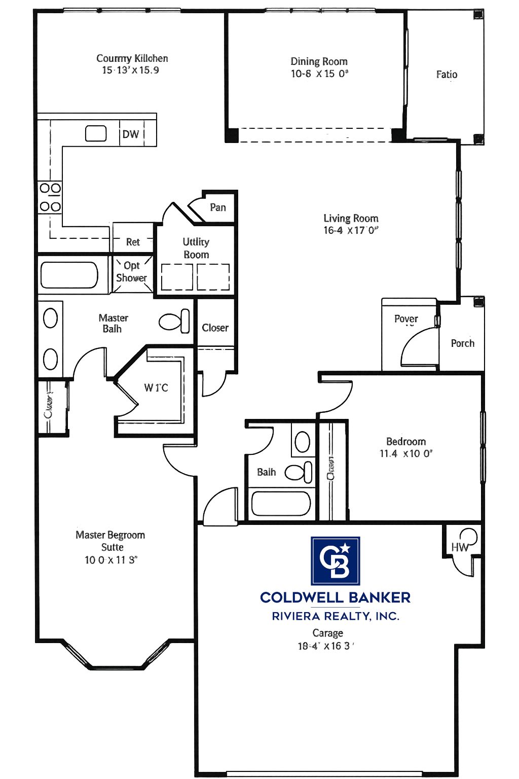 Floor Plan Ellington Model of sonata Bay