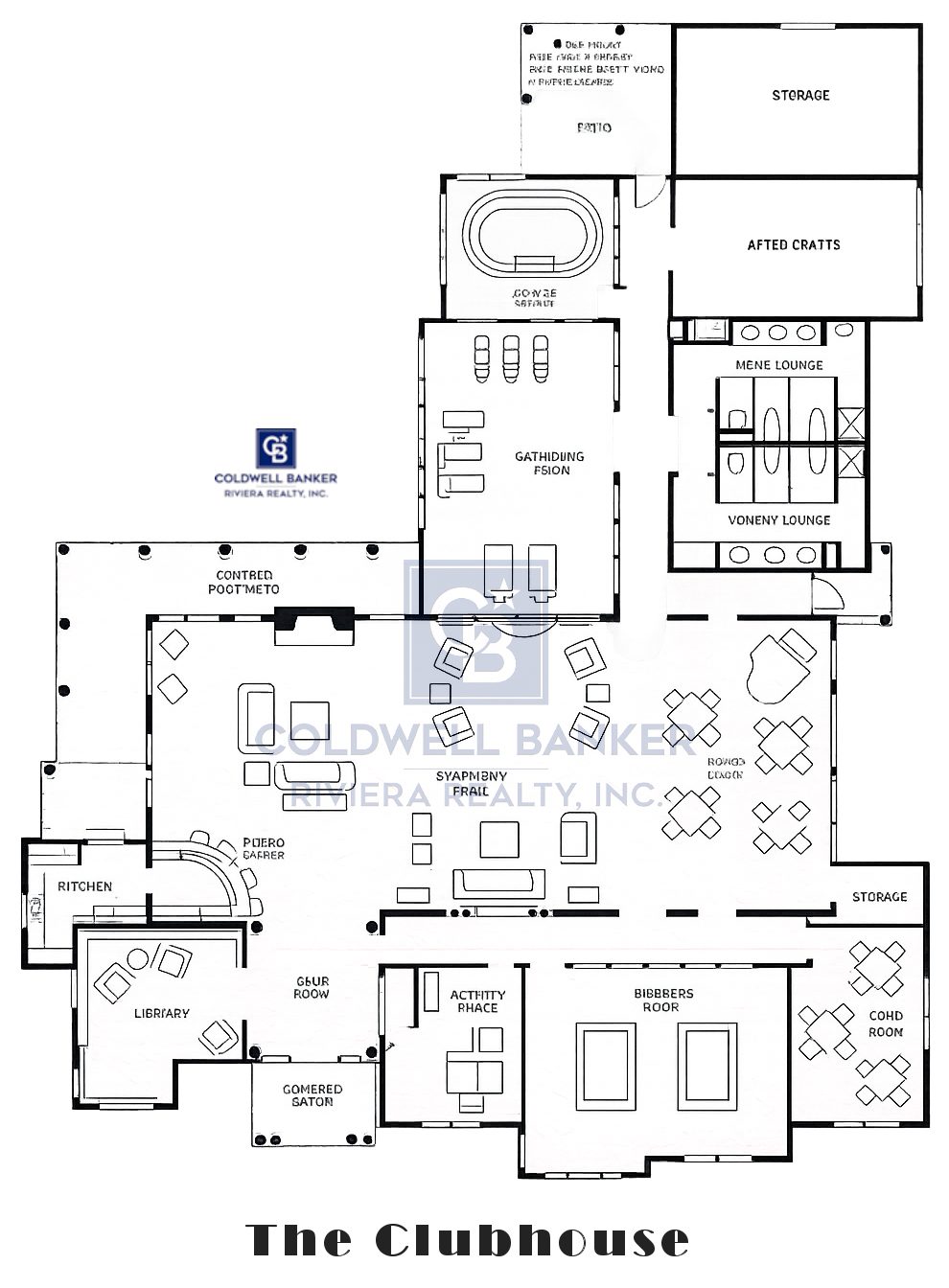 Floor Plan Clubhouse of Sonata bay, NJ